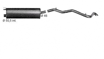 Endrohr gebogene Ausfhrung klein fr 460/461